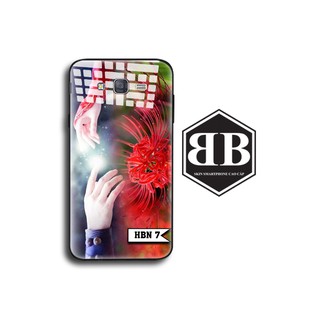 Ốp lưng kính cường lực SAMSUNG J7 PRO / J7 PRIME / J7 2016 J710 / J7 PLUS / J7 2015 J700 hoa bỉ ngạn đẹp vạn người mê