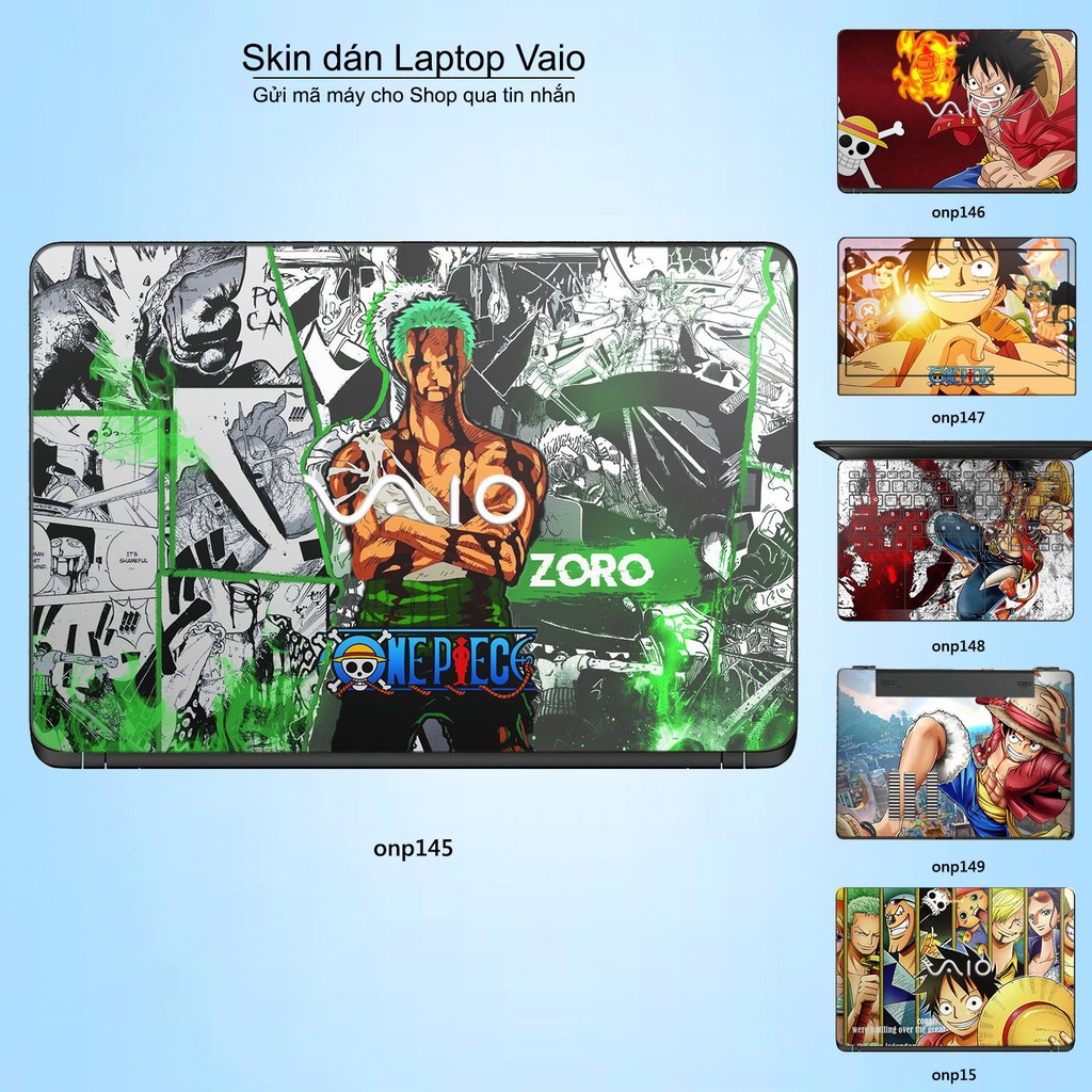 Skin dán Laptop Sony Vaio in hình One Piece _nhiều mẫu 18 (inbox mã máy cho Shop)