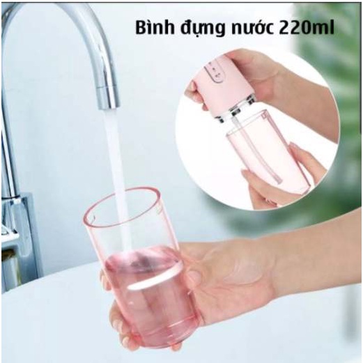 Máy Tăm Nước cầm tay Oral Irrigator - Tăm nước vệ sinh răng miệng cực sạch công nghệ Châu Âu - 3 chế độ