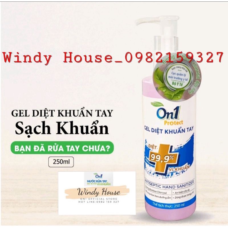 [Mẫu Bao Bì Mới] Gel Diệt Khuẩn Tay Nhanh 250ml