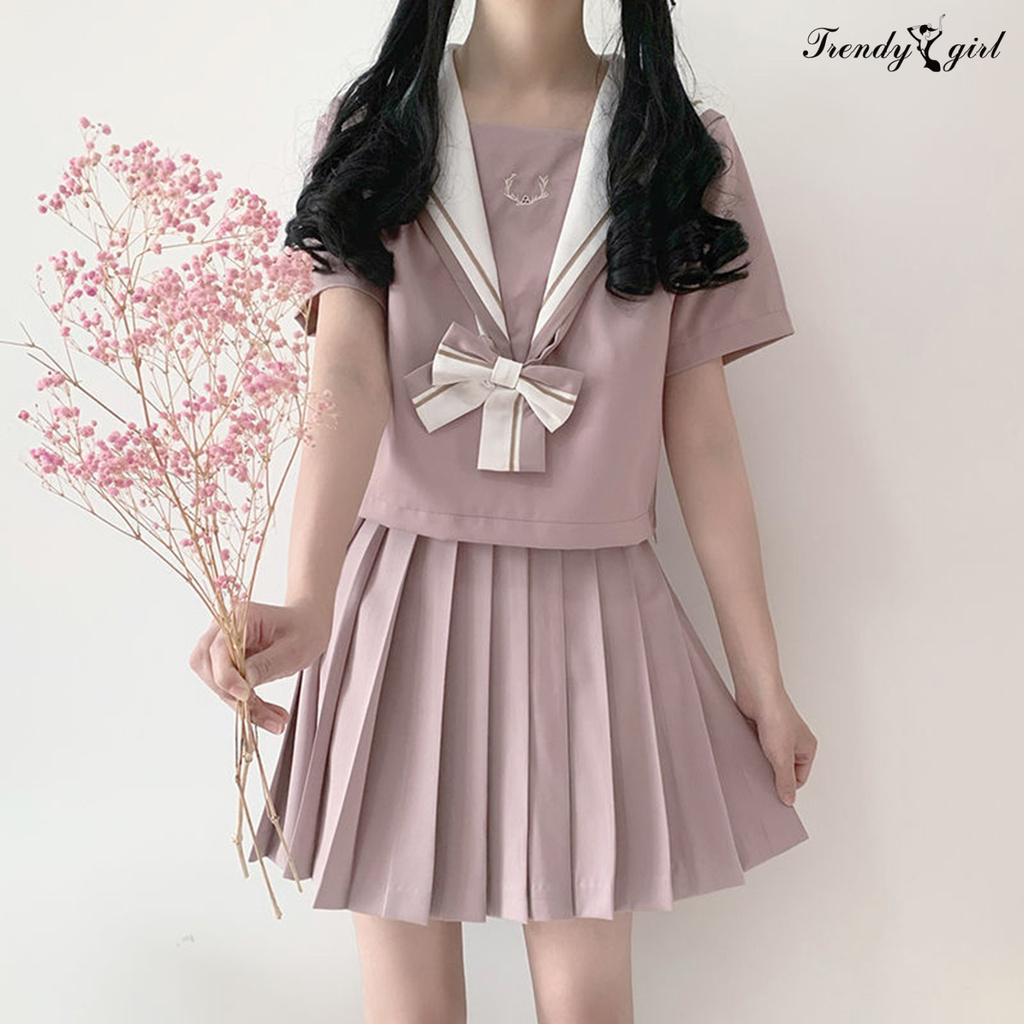 Đầm Chữ A Cổ Thủy Thủ Thêu Họa Tiết Thời Trang Dành Cho Nữ