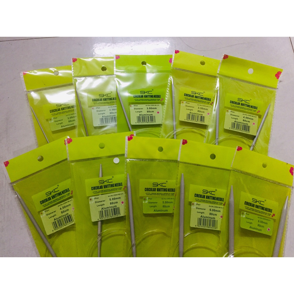 Que đan vòng SKC 80cm dùng đan áo, khăn, váy, mũ cao cấp