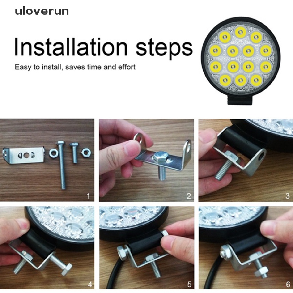 1 Đèn LED Tròn 42W 14 Bóng Phá Sương Mù Cho Xe Tải SUV ATV