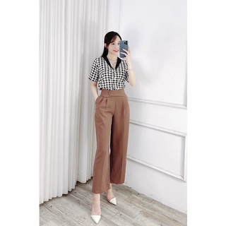 Áo lụa ziczac cổ v