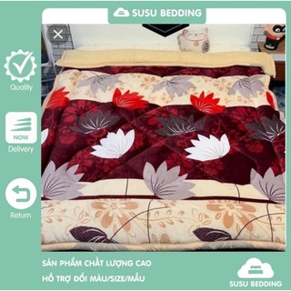 {SHIP HỎA TỐC} Chăn lông cừu đại hàn, chăn lông cừu dày 3 lớp siêu ấm Hàng loại 1
