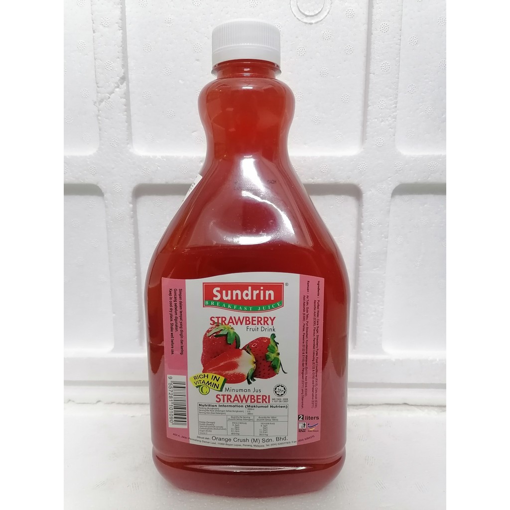 Nước ép SUNDRIN dâu tây 2L