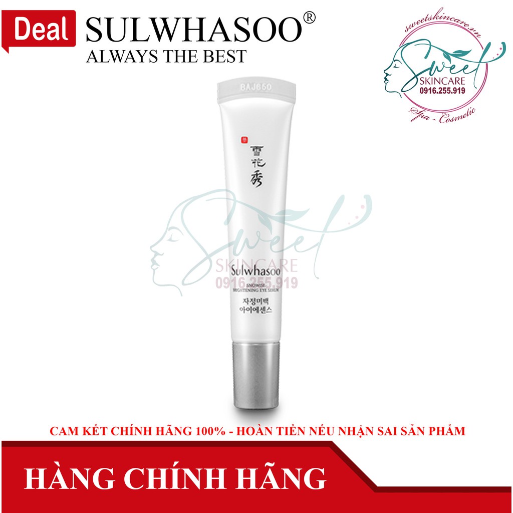 Kem làm sáng da vùng mắt Sulwhasoo Snowise EX Whitening Eye Treatment ( AmorePacific )