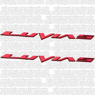 Cặp tem chữ nỗi Luvias màu đỏ  hoặc màu bạc