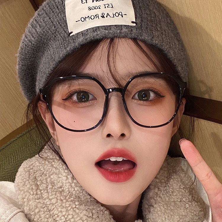 Kính Mắt Gọng Đen Chống Tia Sáng Xanh/ Ánh Sáng Xanh Thời Trang Hàn Quốc Cho Nữ