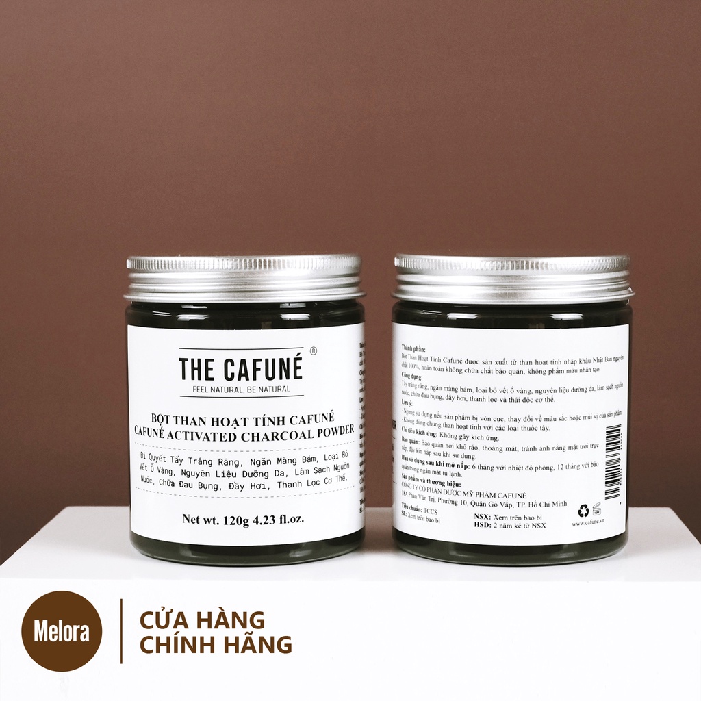 Than hoạt tính trắng răng hữu cơ Cafuné | Nhập Khẩu Nhật Bản | Giúp răng trắng sáng ,sạch mảng bám hiệu quả 120g