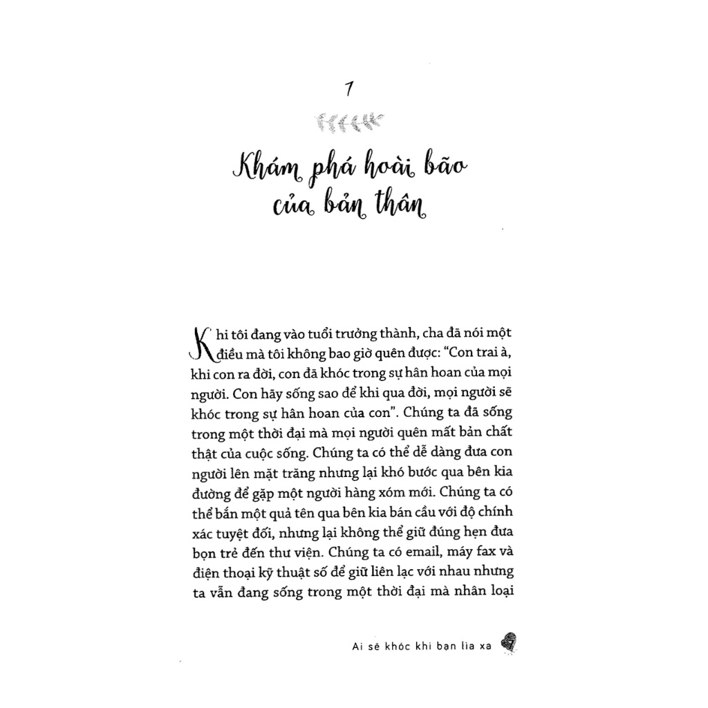 Sách - Ai Sẽ Khóc Khi Bạn Lìa Xa - Robin Sharma - TRẺ