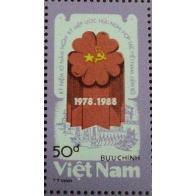 Tem sưu tập MS 552 Tem Kỷ niệm Hiệp ước hợp tác Hữu Nghị Việt Nam - Liên Xô 1988