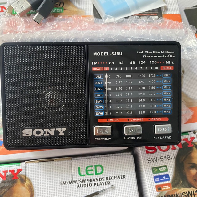 Đầi radio USB THẺ NHỚ SONY-548u