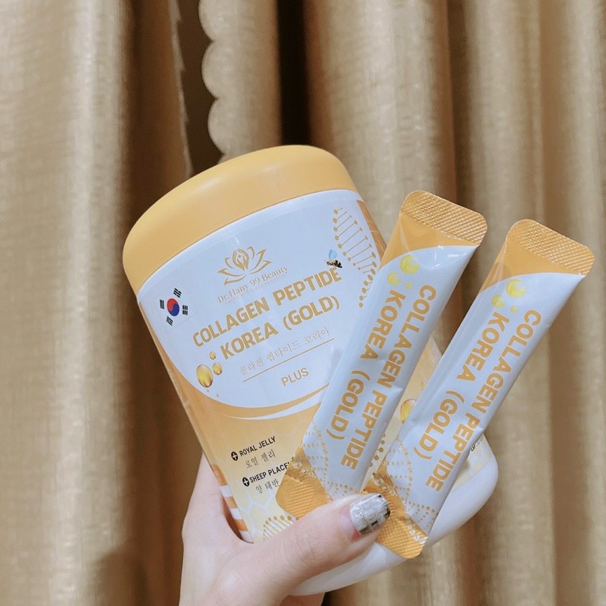 Collagen Thủy Phân Peptide Korea Hộp 30 Gói Mẫu Mới 2022