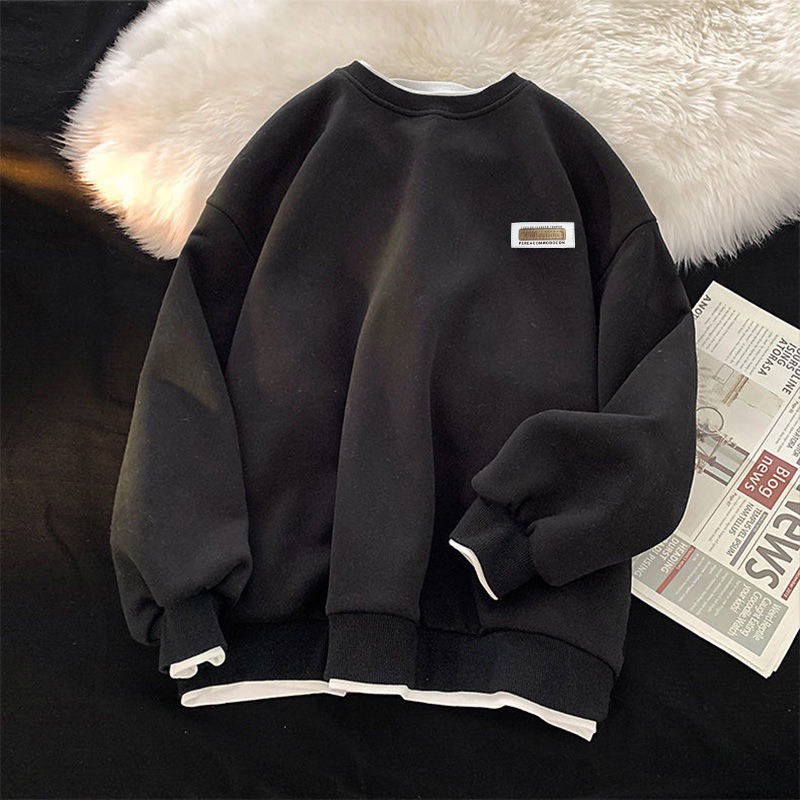 Áo Sweater Nam Form Rộng Phối Layer Chất Nỉ Unisex Thời Trang Trẻ Trung VESCA M10