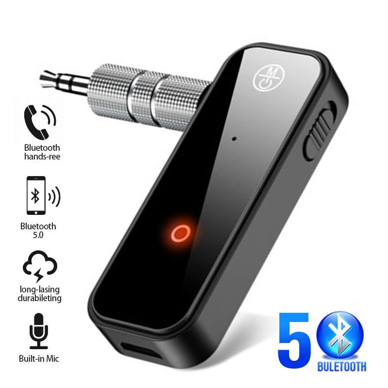 Máy thu phát bluetooth FONKEN 2 trong 1 giắc cắm AUX 3.5mm kết nối không dây cho ô tô/máy tính/tai nghe mic thụ cảm 5.0