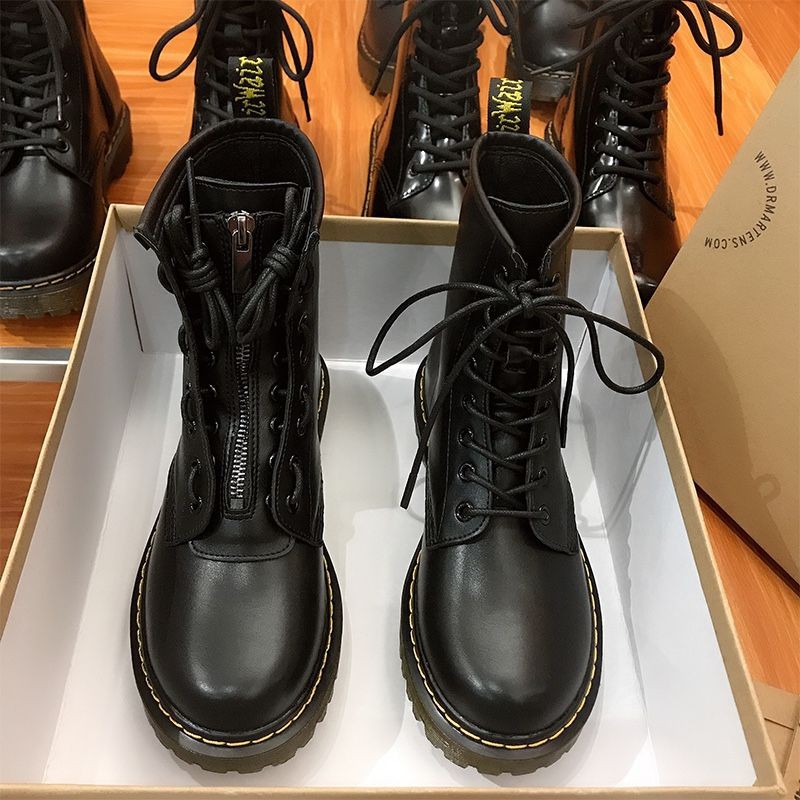 bốt cổ thấp nữ da thật Dr.martens 1460