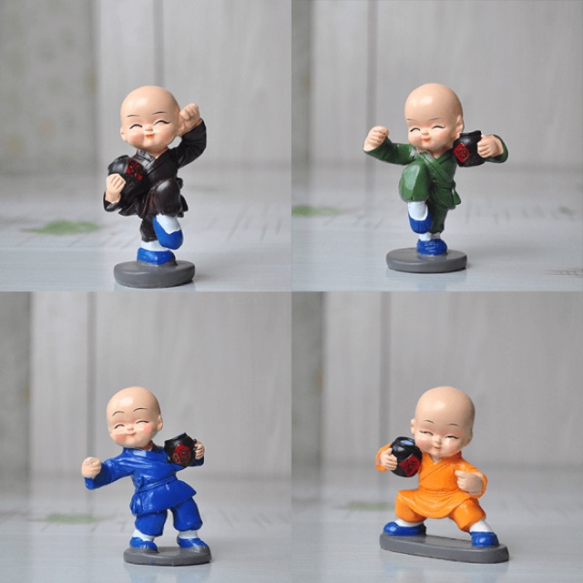 Tượng 4 chú tiểu múa võ tuý quyền trang trí | BigBuy360 - bigbuy360.vn