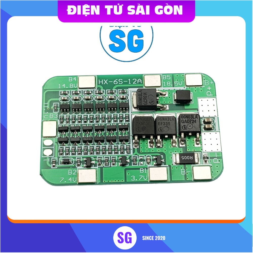 Mạch Sạc và Bảo Vệ Pin 6S 12A - ISDU