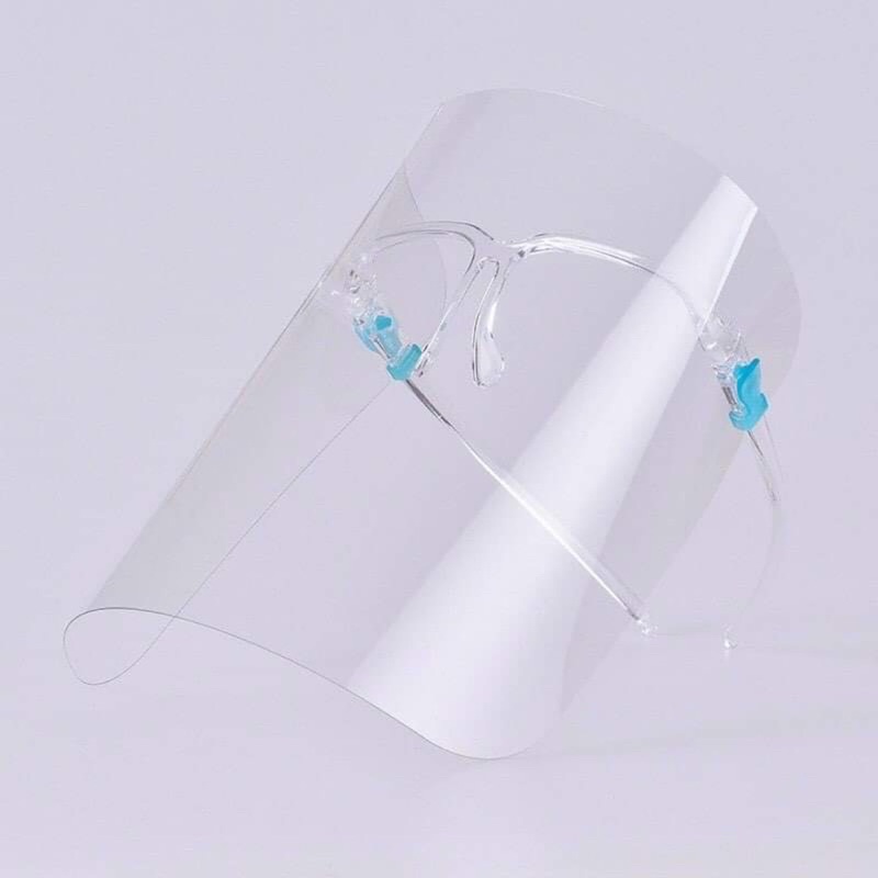 Face shield Mặt Nạ Bảo Hộ Y Tế Chống Dịch, Kính Chống Giọt Bắn, Bụi Trong Suốt Nhựa PET, Khẩu Trang Nhựa