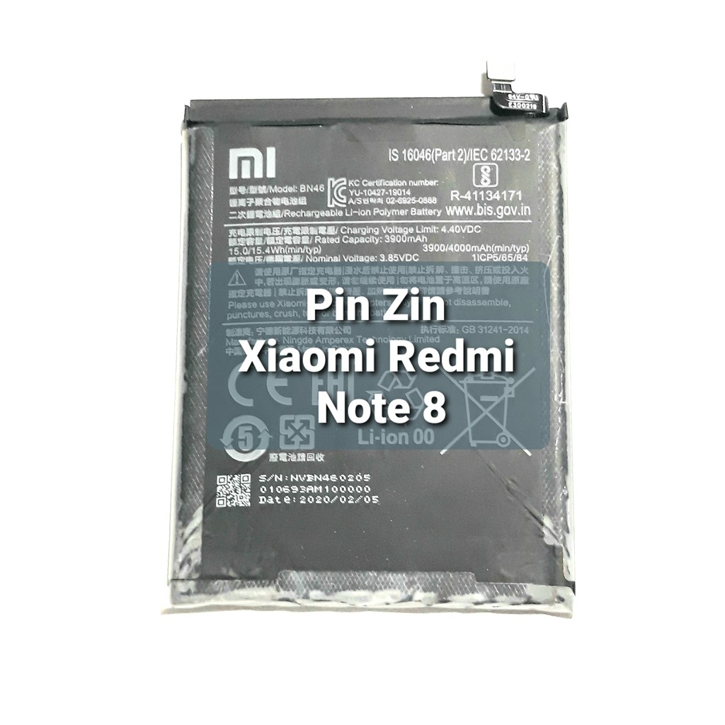 Pin Xiaomi Redmi note 8 Zin công ty