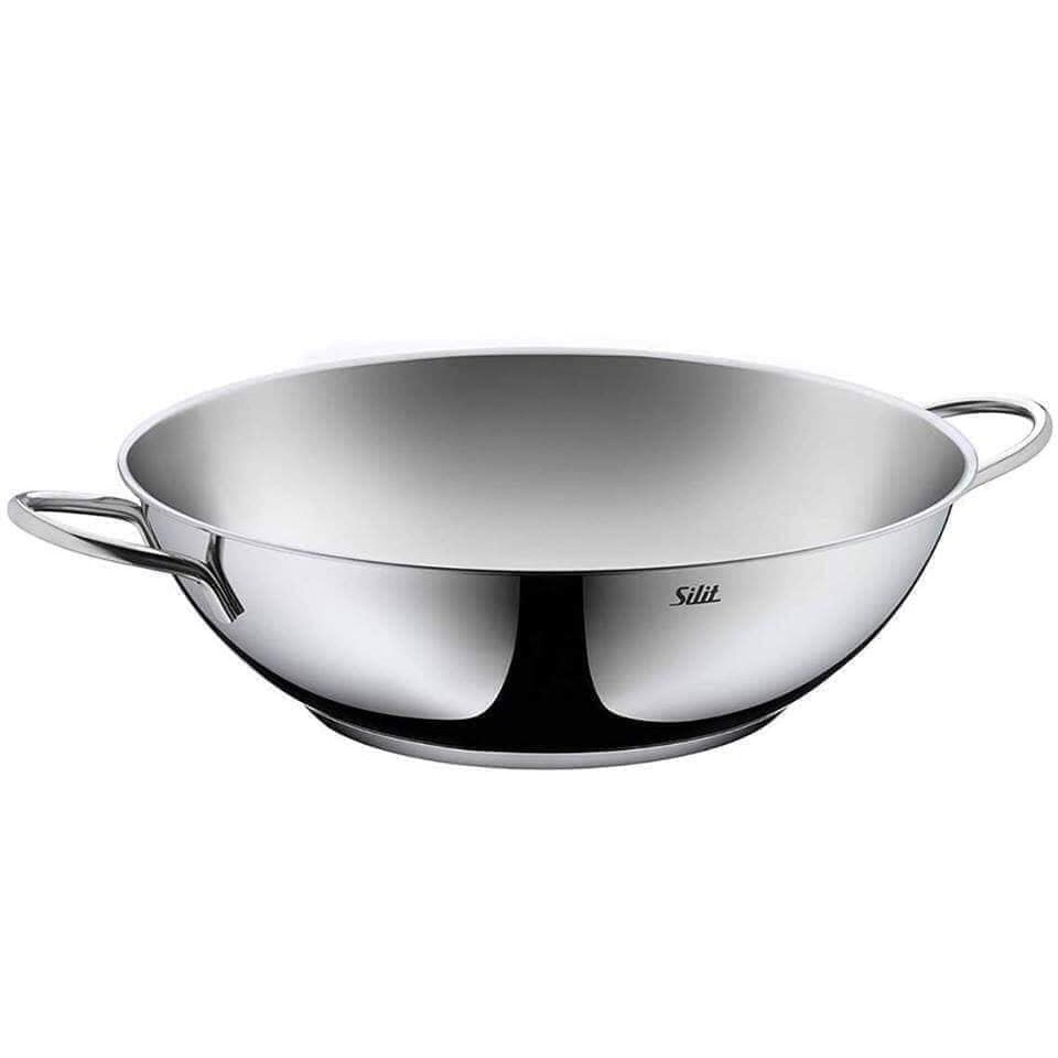 Chảo chiên xào nấu Inox Silit Wok 32cm, chính hãng, Gia Dụng Mộc Dương, nhập Đức