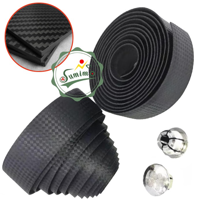 Dây quấn ghi đông xe đạp - Dây quấn tay lái vân carbon