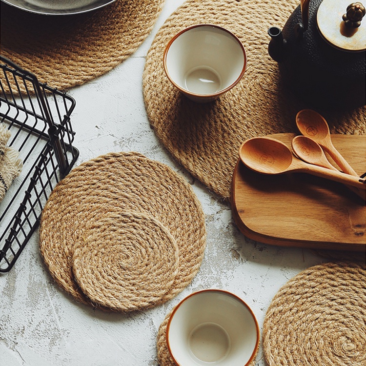 Tấm lót cốc, bát đĩa hình tròn nhiều kích cỡ tiện dụng