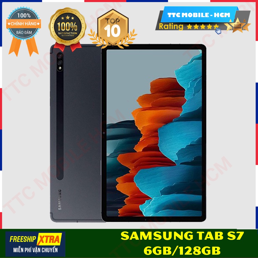 Samsung Galaxy Tab S7 6GB/128GB 11 INCHES (SM-T875) - Snapdragon 865+ - NGUYÊN SEAL - HÀNG CHÍNH HÃNG TTC MOBILE