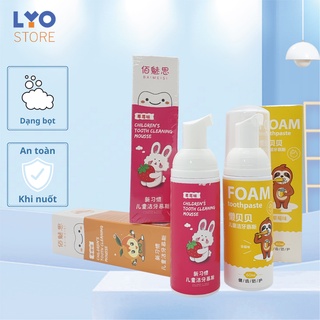 Kem đánh răng tạo bọt Baimeisi Mousse, Kem đánh răng an toàn cho trẻ từ 2-9 tuổi