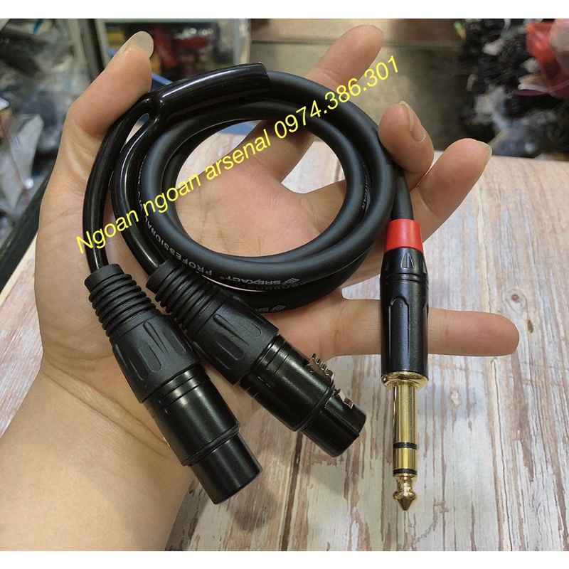 dây chuyển 6 ly ste ra 2 canon xlr đực cái hàng chất lượng
