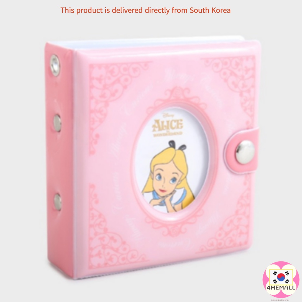 Disney Alice Photo Card 3 Hole Binder Photo Album & Refill, Binder Type, Collect Book, Call Book, Idol