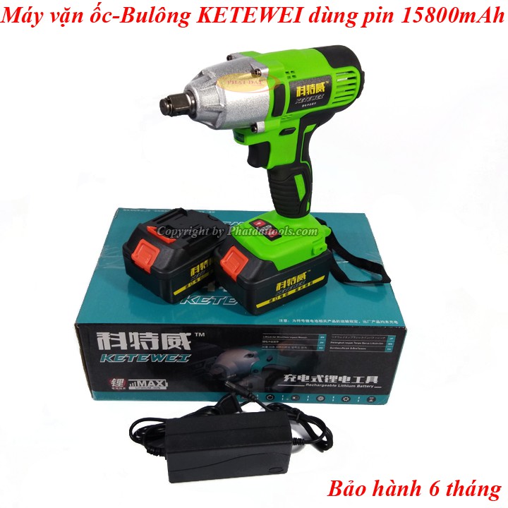 Máy Vặn Ốc KETEWEI Dùng Pin 98V 15800mAh-BH 6 Tháng