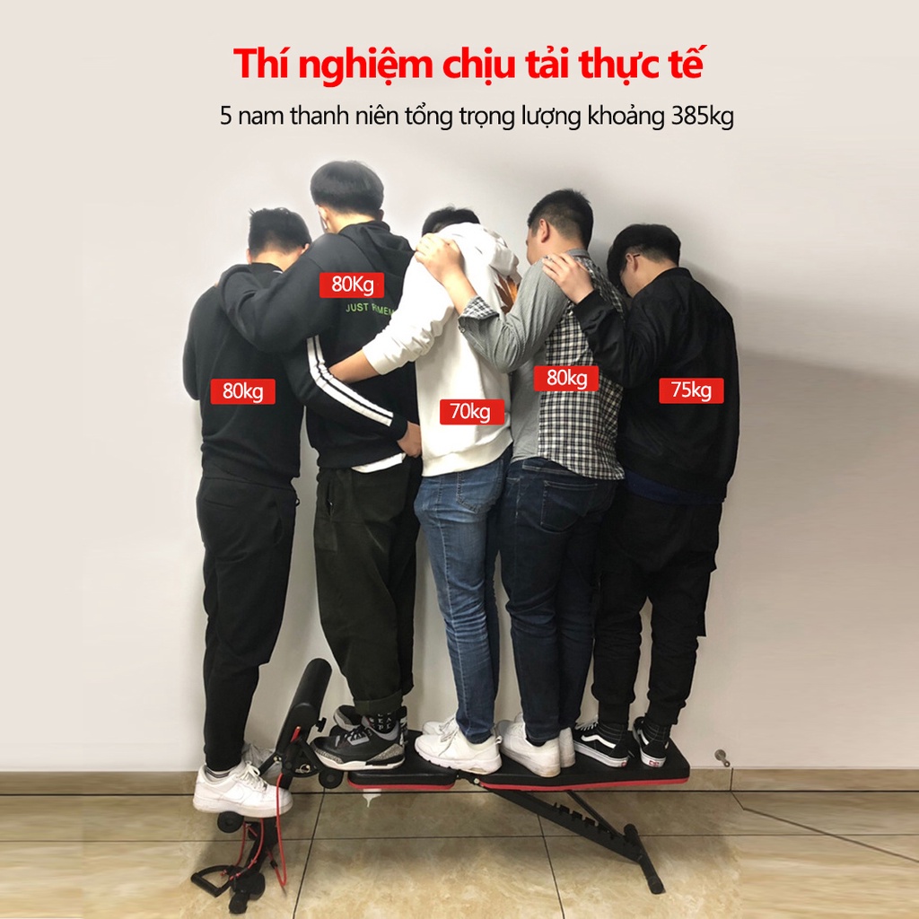SP5001ghế tập gym tập tạ 4 trong1có thể gấp gọn đa chức năng dùng tại nhà ghế băng tập thể thao dụng cụ thể hình tạ đẩy