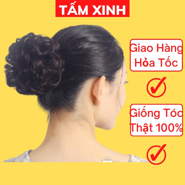 Búi rối dầy đẹp thời trang - búi tóc giả