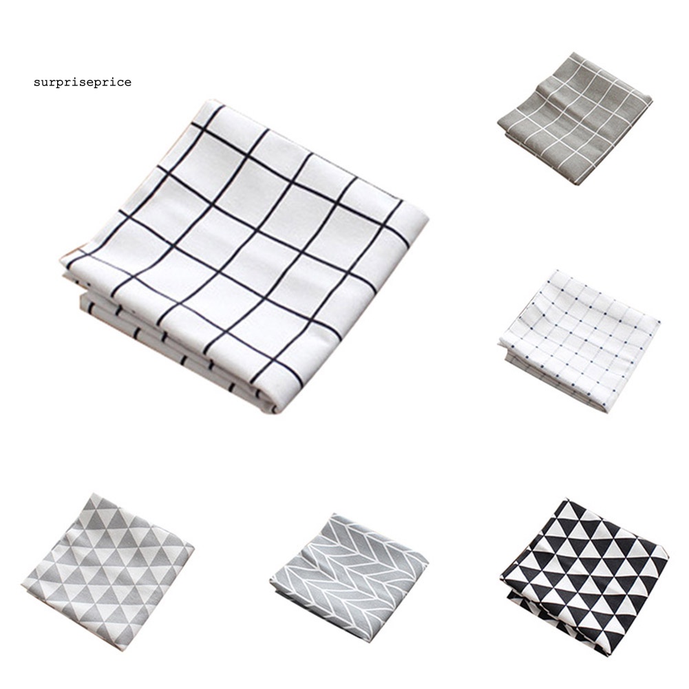 Khăn Trải Bàn Ăn Vải Cotton Lanh Đơn Giản 40x60cm Trang Trí Bàn Ăn