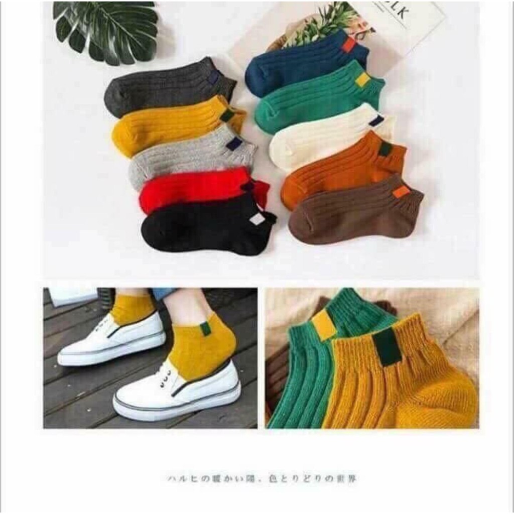 Tất vớ len gân cổ ngắn cho chị em