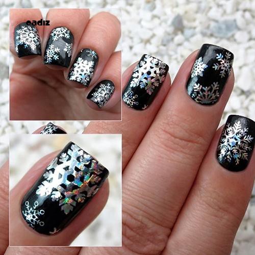 [Hàng mới về] Miếng dán họa tiết chủ đề Giáng Sinh dùng để trang trí móng nghệ thuật độc đáo