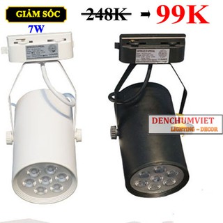 Đèn rọi 7w thân đen ánh sáng vàng