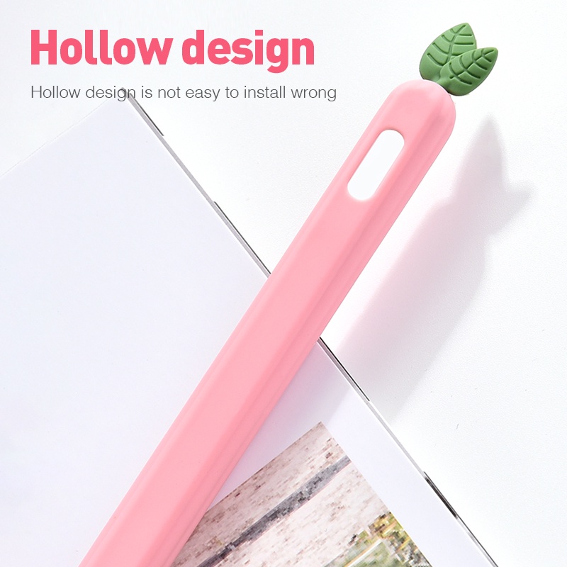 Vỏ Bảo Vệ Bút Cảm Ứng Apple Pencil 2 iPad Pencil 1 2 Bằng Silicon Chống Rơi Họa Tiết Trái C