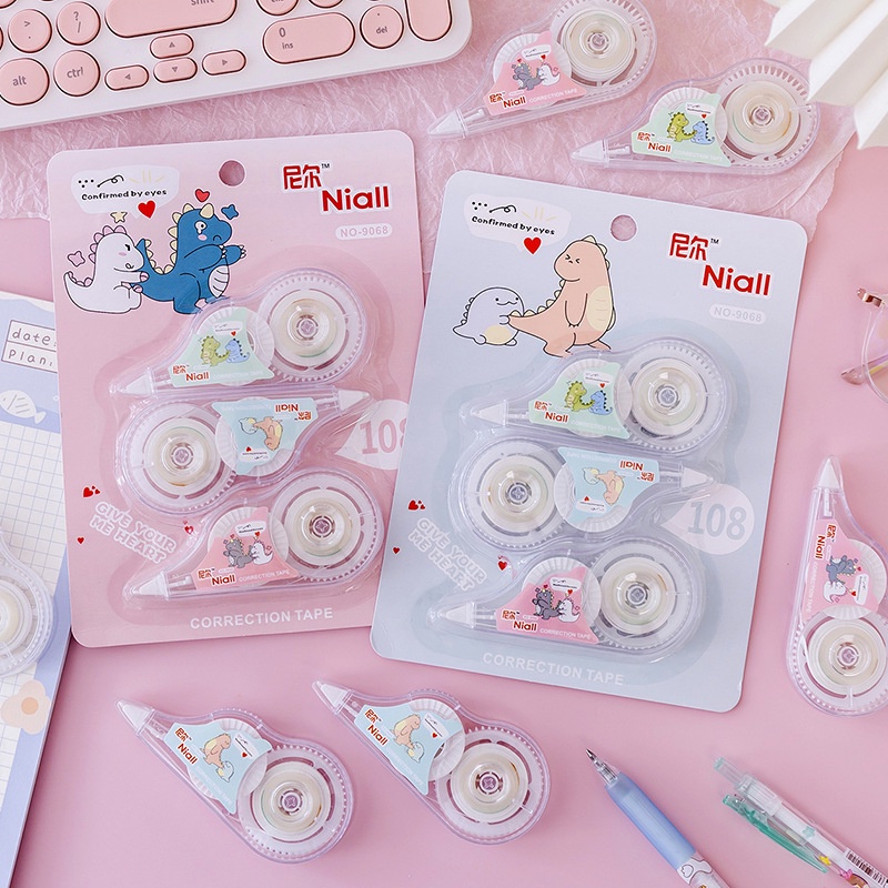 Bút Xóa Kéo Hình Khủng Long Hoạt Hình Xinh Xắn