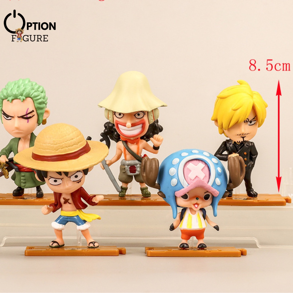 Mô Hình Anime One Piece mini team Luffy Zoro Sanji Nami Usopp Robin Chopper Franky Brook BoaHancock, Figure One Piece rẻ