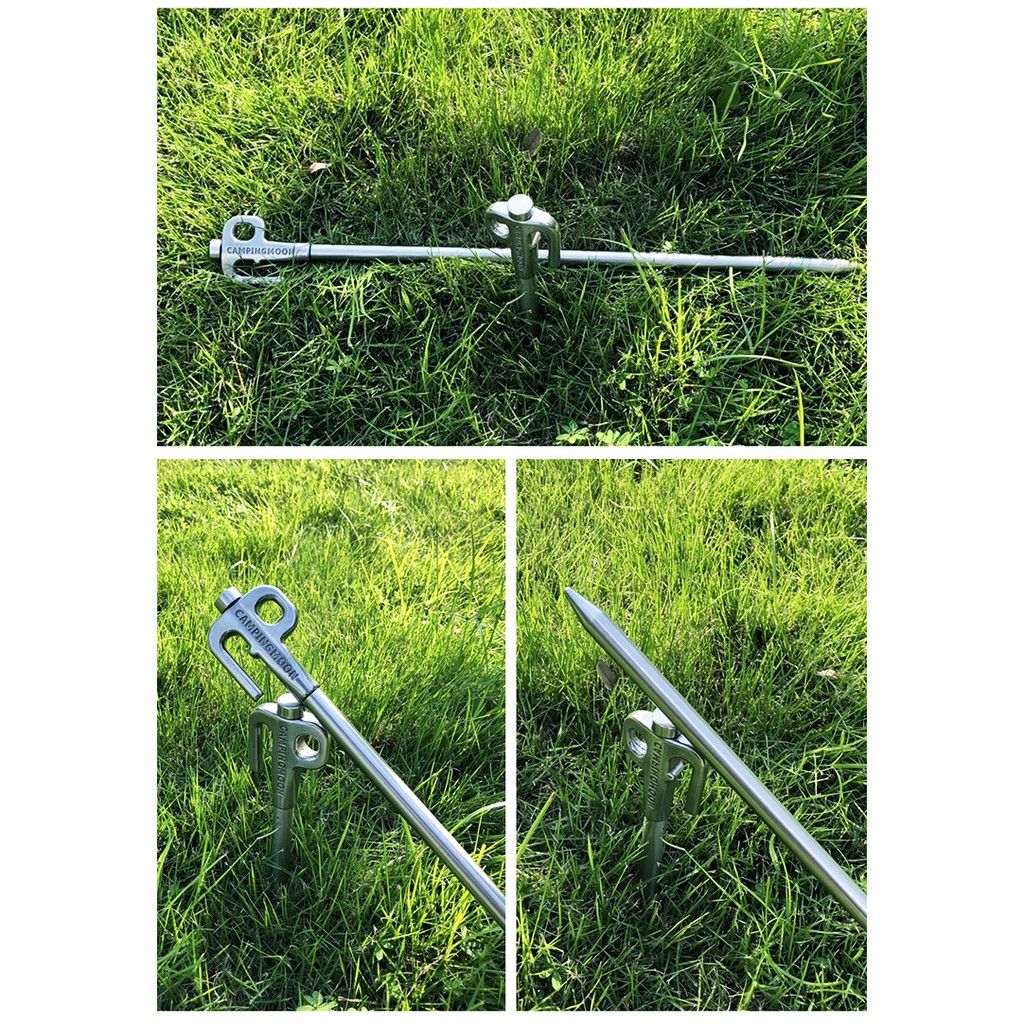 Cọc gim lều inox cắm trại chính hãng Campingmoon R20