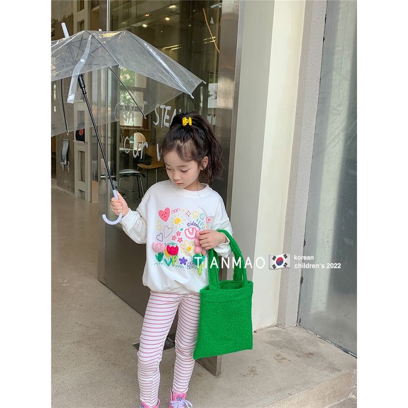 Áo Hoodie In Hoa Dễ Thương Cho Bé GáI