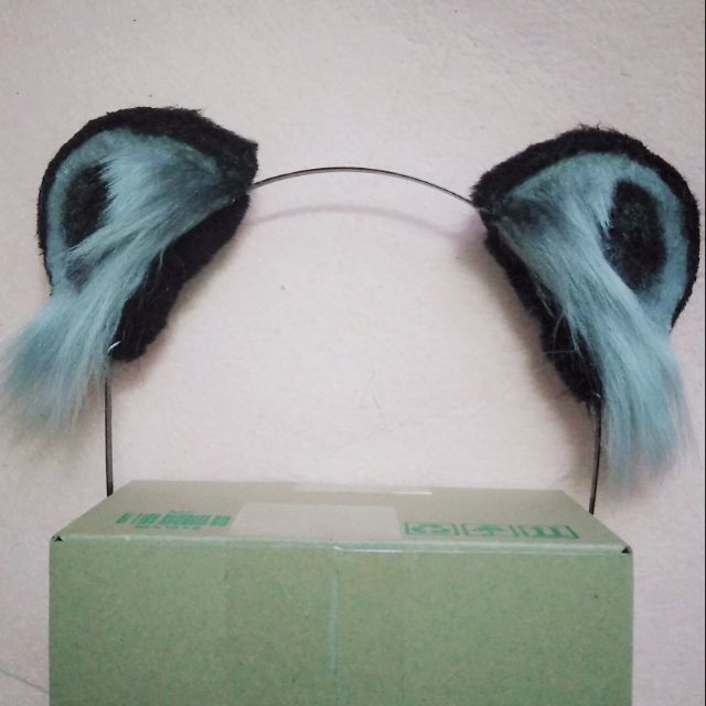 Cài tai gấu đen xám cosplay / hóa trang