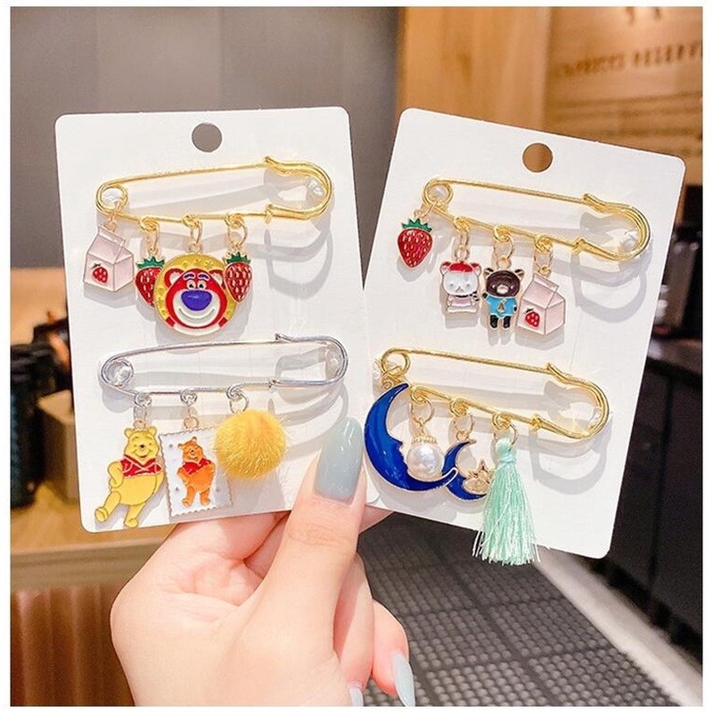 Ghim Cài Áo Họa Tiết Hoạt Hình Phong Cách Nhật Bản Xinh Xắn