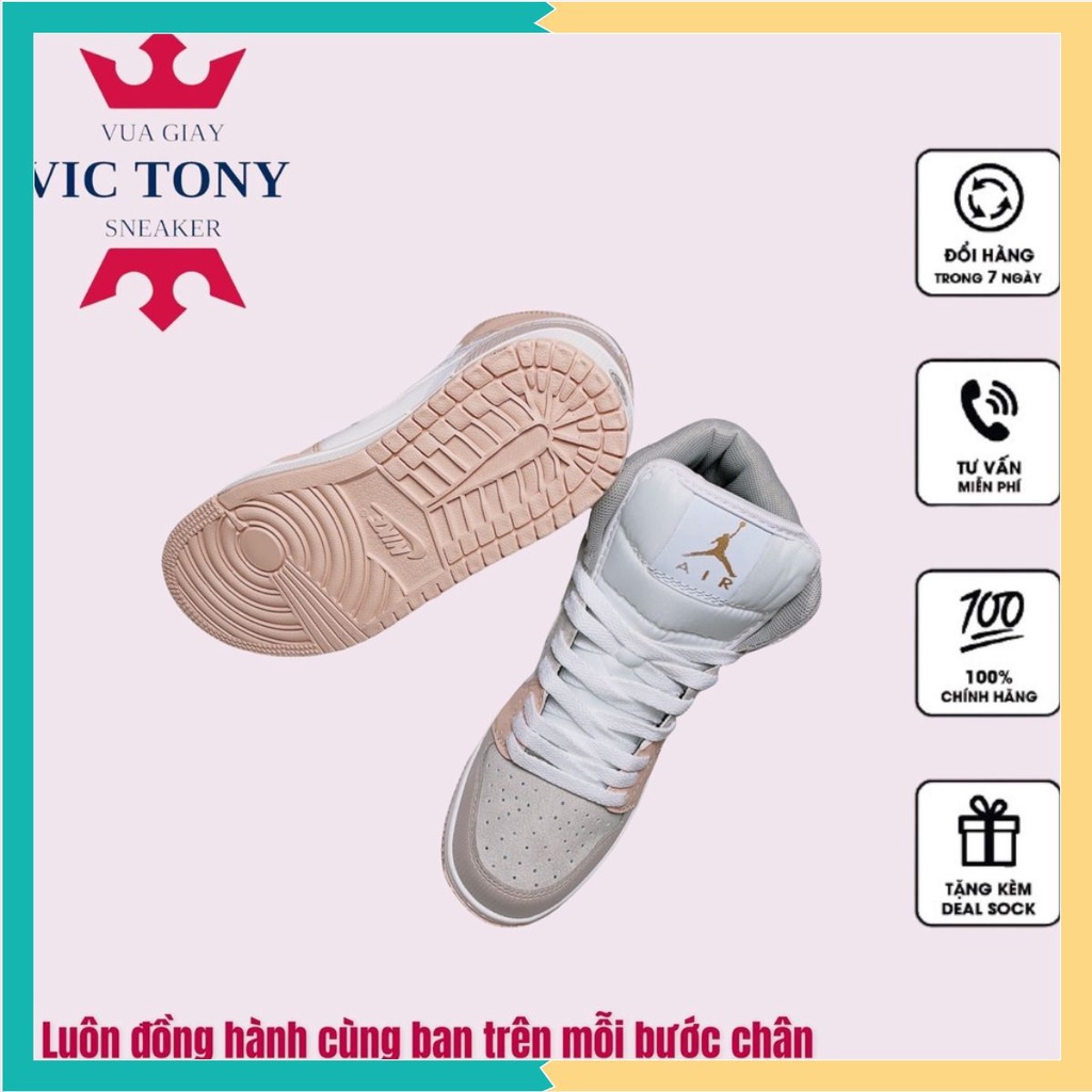 Giày Jordan cổ cao MILAN thời trang, Giày JD1 high MILAN thể thao nam nữ full box bill