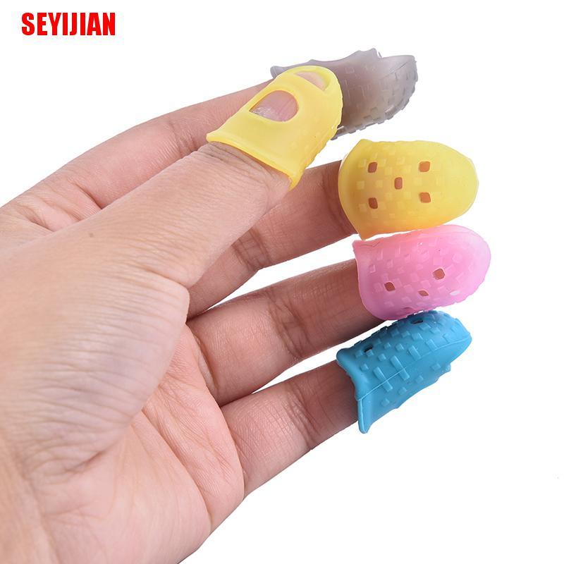 Set 10 Găng Tay Silicone Bảo Vệ Ngón Tay Chống Trượt Khi Chơi Guitar