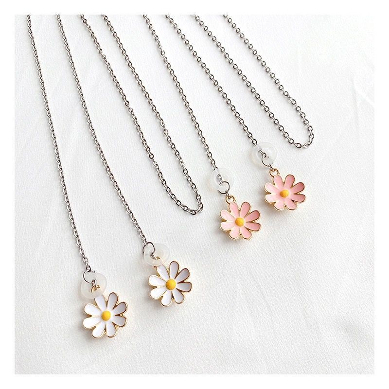 Dây đeo tai nghe Bluetooth không dây chống rơi/chống mất hình hoa cúc thời trang