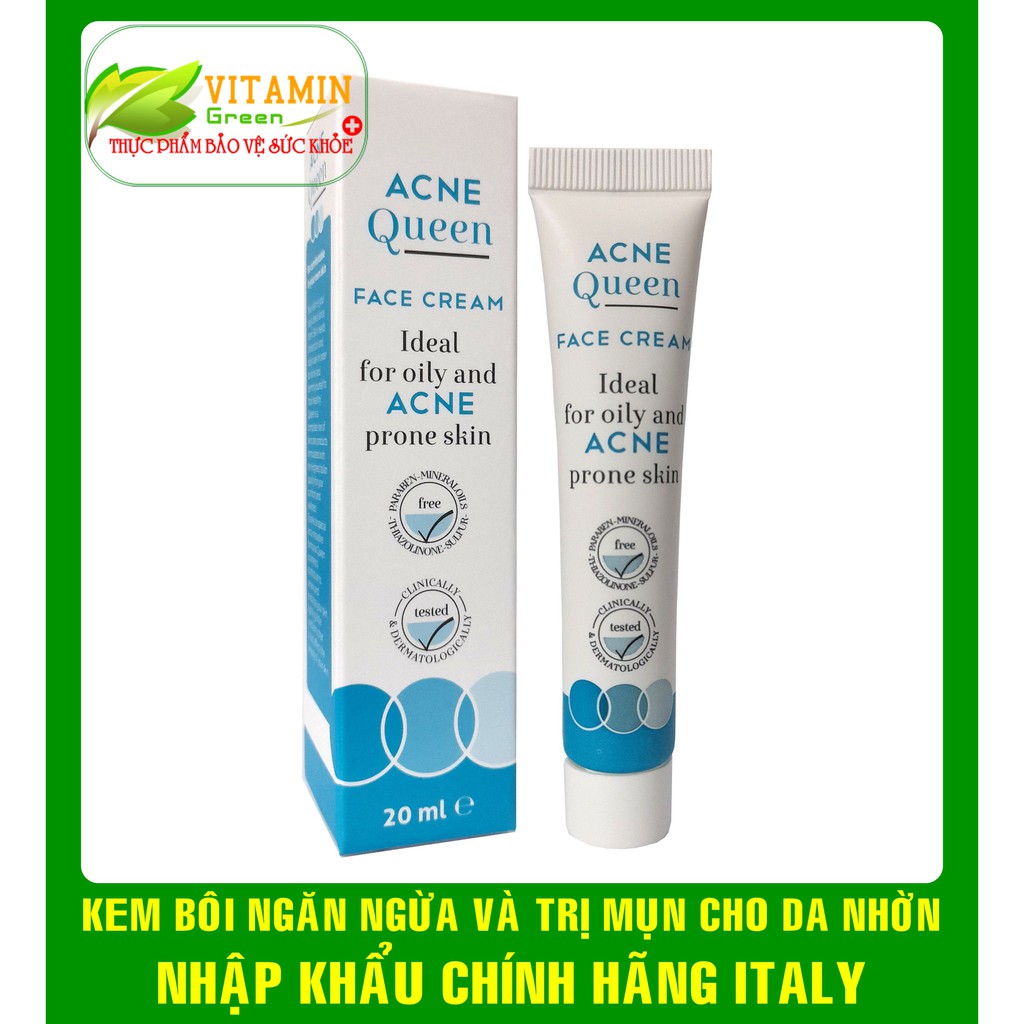 KEM NGỪA MỤN, TRẮNG DA ACNE QUEEN CREAM LÝ TƯỞNG CHO DA NHỜN | NHẬP KHẢU CHÍNH HÃNG TÂY BAN NHA